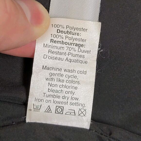 J CREW Black 93111 Quilted Herringbone Excursion Down Fill Puffer Vest SMALL - Picture 12 of 12